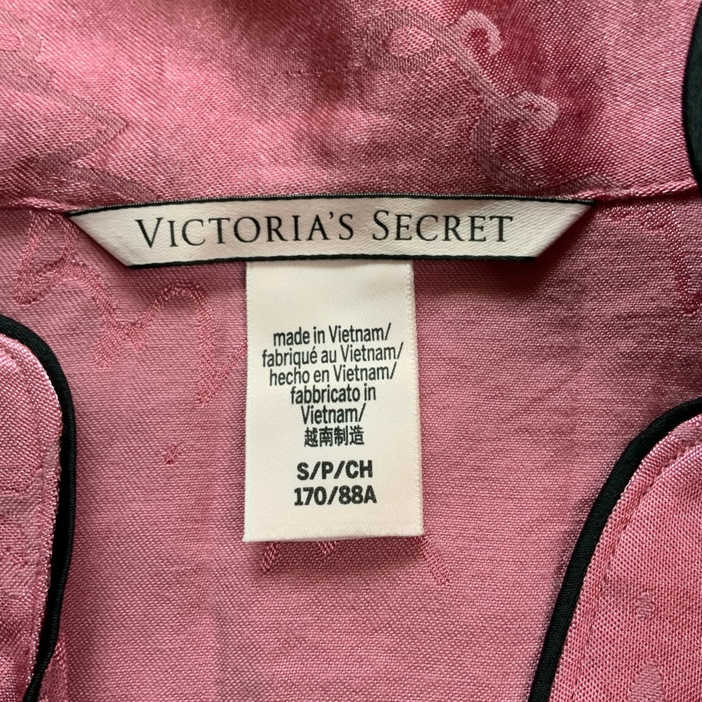 Victoria’s Secret pink satin pink pajama romper - Picture 4 of 8